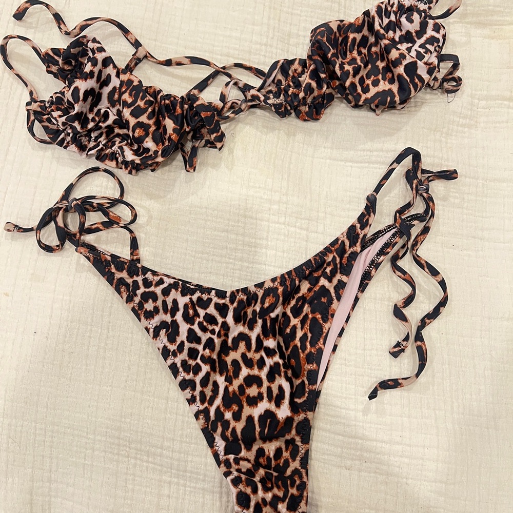 Leopard Print Bikini Set